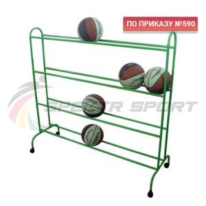 Купить Тележка для мячей мобильная 4 уровня ХИ-МТ14 в Абинске 