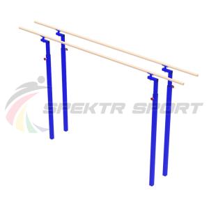 Купить Брусья гимнастические мужские массовые со стеклопластиковыми жердями (уличн. под бетонирование) в Абинске 