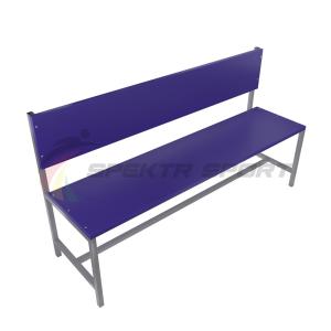 Купить Скамейка для раздевалок со спинкой (цельная) 2000 мм ЛДСП в Абинске 