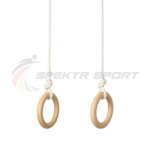 Купить Кольца гимнастические деревянные (фанера 18 мм, покрытие: эмаль, лак или пропитка) в Абинске 