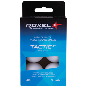 Купить Мяч для настольного тенниса Roxel 1* Tactic, белый, 6 шт в Абинске 