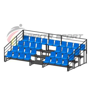 Купить Трибуна для зрителей 4 ряда на 34 места с перилами в Абинске 