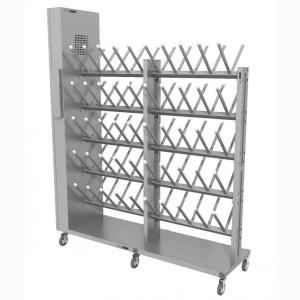 Купить Сушильный стеллаж для обуви "SL2 Лидер -Премиум" мобильный двусторонний 50 пар 2000Х1730Х50мм в Абинске 