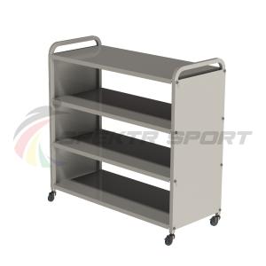 Купить Стеллаж для спортивного инвентаря 4 полки 103х102х43,5см мобильный в Абинске 