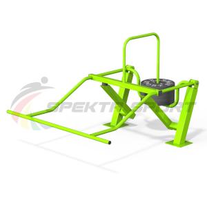 Купить Уличный силовой тренажер для комбинированного жима на верхнюю и нижнюю часть тела, мышцы кора в Абинске 