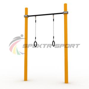 Купить Турник классический для занятий Воркаут с кольцами SP WRK-07 + Rings_76mm в Абинске 