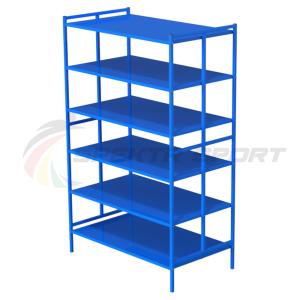 Купить Стеллаж для спортинвентаря открытый двойной (полки металл) в Абинске 