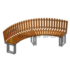 Купить Диван парковый со спинкой полукруглый Веер в Абинске 