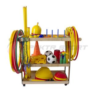 Купить Тележка деревянная со спортинвентарем передвижная в Абинске 