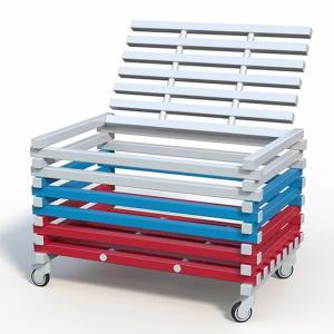 Купить Корзина для хранения инвентаря с закрывающейся крышкой 1200х800х700 мм в Абинске 