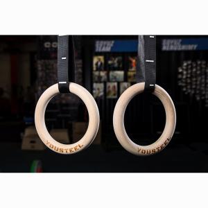 Купить Кольца гимнастические 32 мм черные стропы в Абинске 