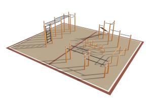 Купить Площадка уличная для воркаут Дворовая 5_76mm в Абинске 