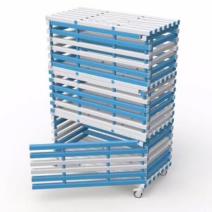 Купить Стеллаж 3-х секционный закрывающийся, разборный жесткий ПВХ 1380х720х2005 мм в Абинске 