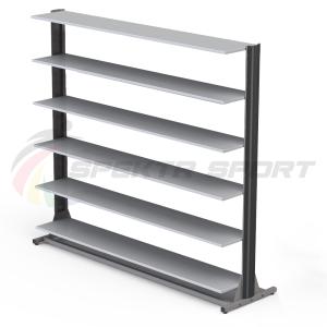 Купить Стеллаж для горных и беговых ботинок (24\40 пар) односторонний мобильный в Абинске 