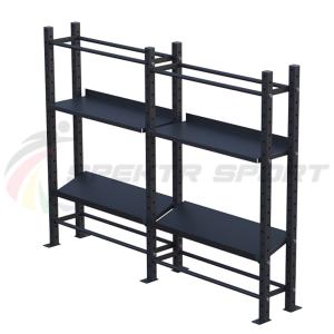 Купить Модульный стеллаж для гантелей, гирь и медболов 2580х430х1950 (2 секции) в Абинске 