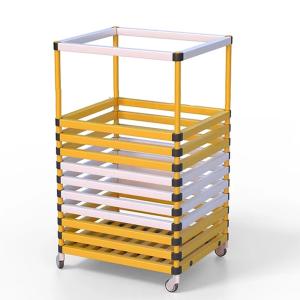 Купить Корзина для хранения инвентаря 600х600х1000 мм ПВХ  (закругленный профиль) в Абинске 