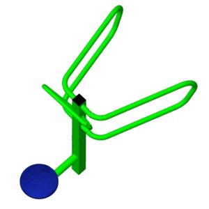 Купить Уличный тренажер взрослый Диск + Брусья ТС 110-2 в Абинске 