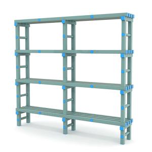 Купить Стеллаж для инвентаря в бассейн жесткий ПВХ 2000х345х1800 мм в Абинске 