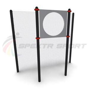 Купить Мишень на стойках круглая для выполнения испытания Метание теннисного мяча в цель (дист 6 м), сталь в Абинске 