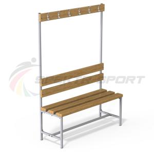 Купить Скамейка с вешалкой для раздевалок (разборная) 1600 мм в Абинске 