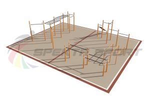 Купить Площадка уличная для воркаут Дворовая 2_76mm в Абинске 