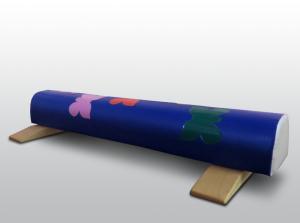 Купить Бревно гимнастическое 1,5м круглое напольное мягкое с аппликацией (с опорами) в Абинске 